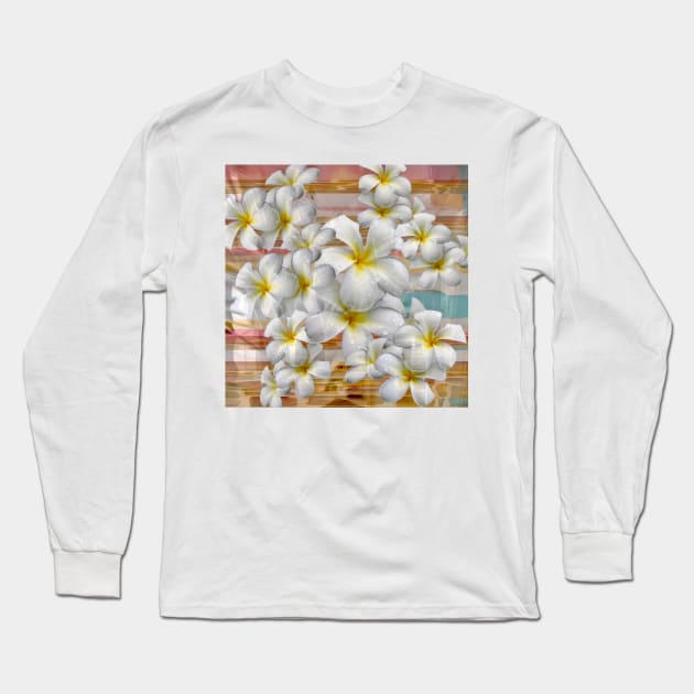 Plumeria Profusion Long Sleeve T-Shirt by DANAROPER